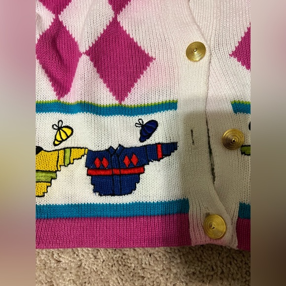 Patchwork vintage sweater Fit size USA small - Picture 2 of 10